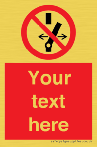 Custom prohibition Do not alter the state of the switch